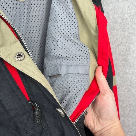 Nordica Vertech Womens Pullover Ski Parka Size 8 Black Red VTG 80s 90s Longline - Picture 7 of 16